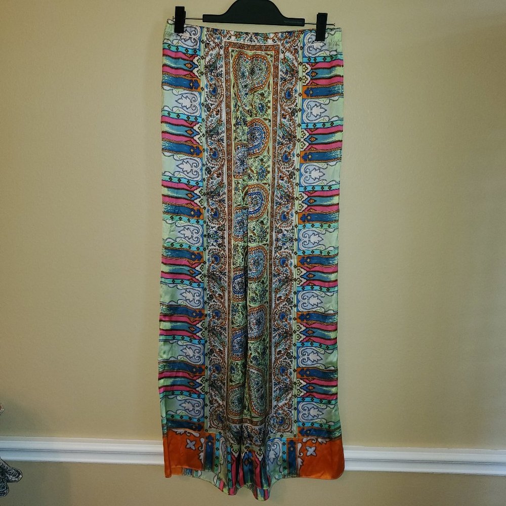 Chicos's Mixed Paisley Print Palazzo Pants 4
